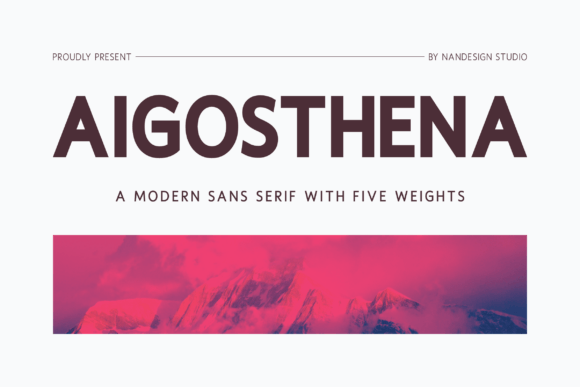 Aigosthena Font: Clean, Confident Brand Typography