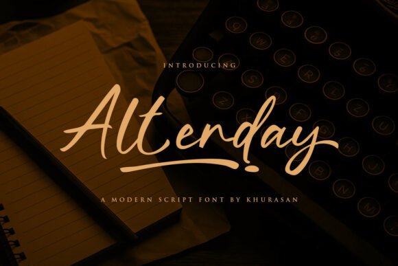 Alterday: A Modern Handwritten Font for Editorial Design