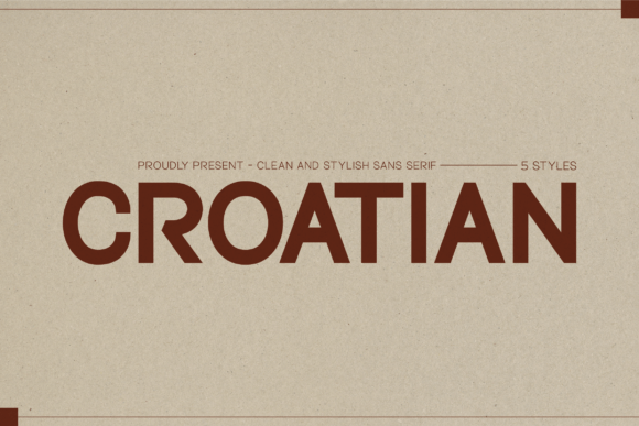 Croatian: A Refined Sans Serif for Editorial Design