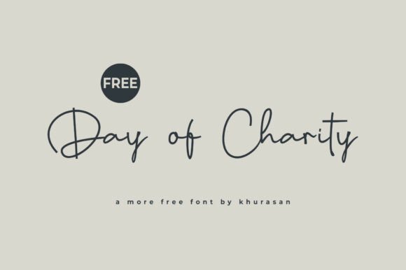 Days of Charity: A Handwritten Font That Feels Like a Quiet Conversation