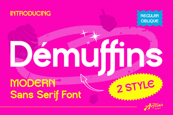 Demuffins: A Sweet, Modern Sans Serif for Small Business Branding