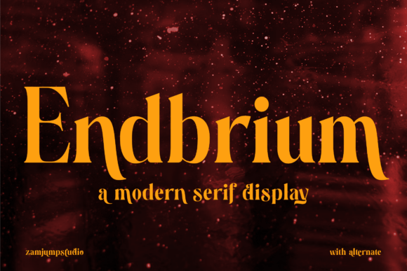 Endbrium: A Modern Serif Font That Anchors Brand Identity