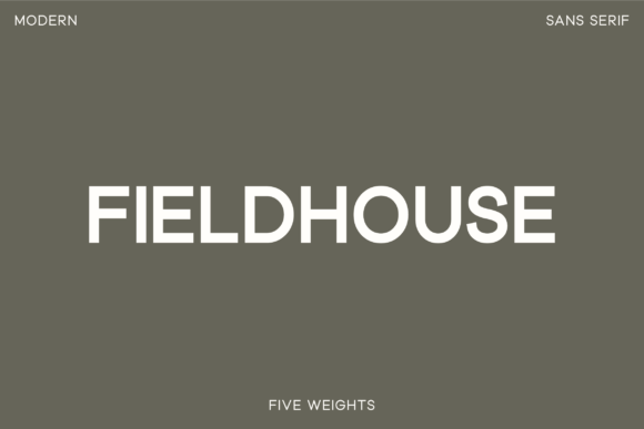 Fieldhouse: A Refined Sans Serif for Thoughtful Branding