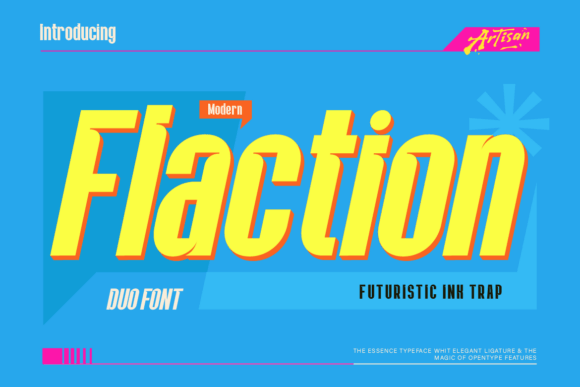Flaction Regular: A Bold Sans Serif Font for Scroll-Stopping Marketing