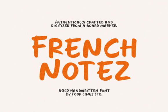 French Notez: A Handwritten Font That Cuts Through the Feed