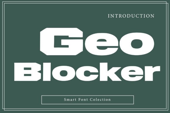 Geo Blocker: A Bold, Rugged Display Font for Digital Branding