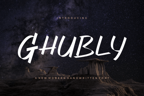 Ghubly: A Bold Handwritten Font That Elevates Your Brand