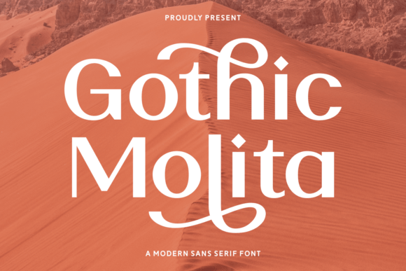 Gothic Molita: A Warm, Decorative Sans Serif Font for Digital Branding