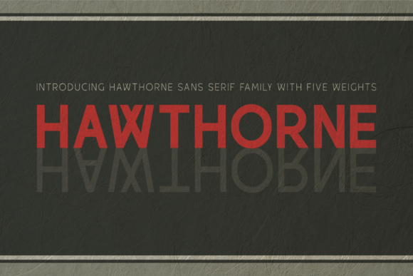 Hawthorne Font: Clean, Elegant Sans Serif for Handmade Brands