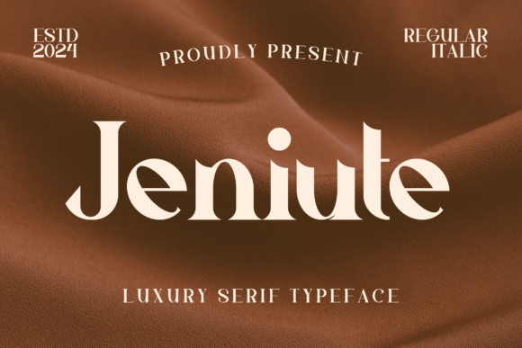 Jeniute: A Refined Serif Font for Thoughtful Web Design