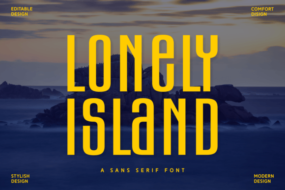 Lonely Island Font: Clean, Calm & Craft-Ready