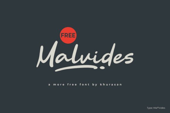 Malvides: A Handwritten Font That Feels Like a Quiet Conversation