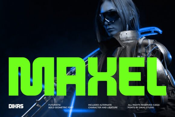 Maxel: A Futuristic Sans Serif Font for Bold Digital Branding