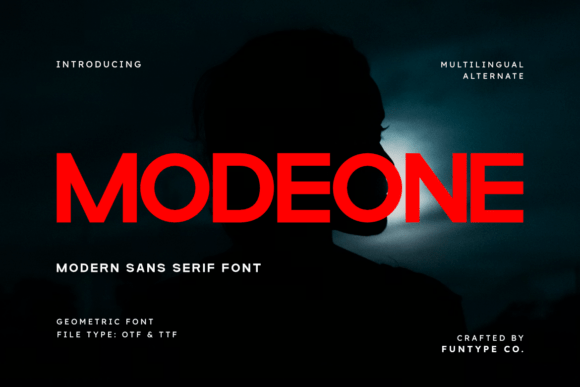 Modeone: A Bold, Clean Sans Serif for Real Branding Work