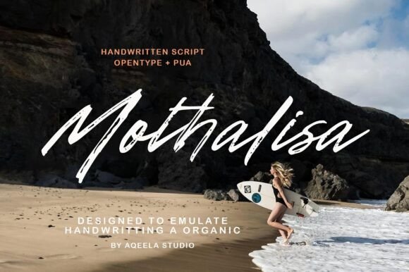 Mothalisa: A Handwritten Font That Feels Like It Was Made for Real Brands