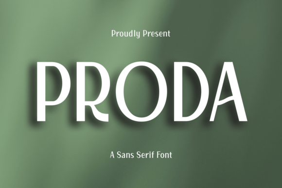 Proda: A Refined Sans Serif Font for Handmade Brands