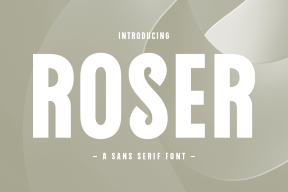 Roser: A Modern Sans Serif Font for Digital Clarity