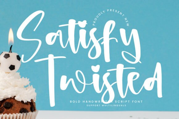 Satisfytwisted Regular: A Handwritten Font That Makes Your Brand Feel Human