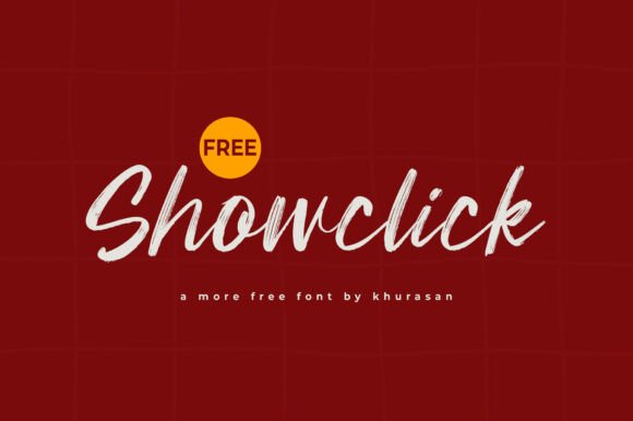 Showclick: A Modern Script Font That Makes Your Campaign Stand Out