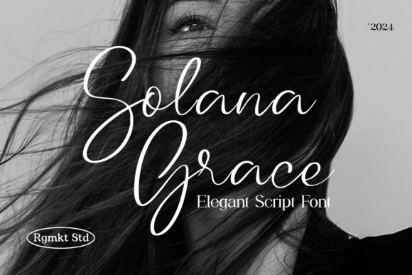 Solana Grace: A Refined Script Font for Elegant Web Headlines