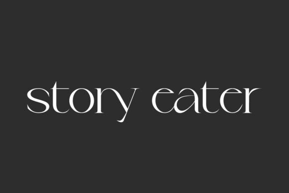 Story Eater: A Modern Serif for Digital Storytelling