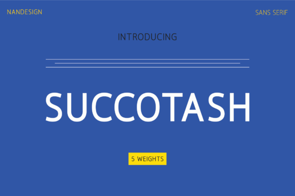 Succotash: A Modern Sans Serif Font That Feels Like Home