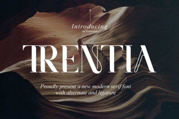 Trentia: A Modern Serif Font for Digital Branding